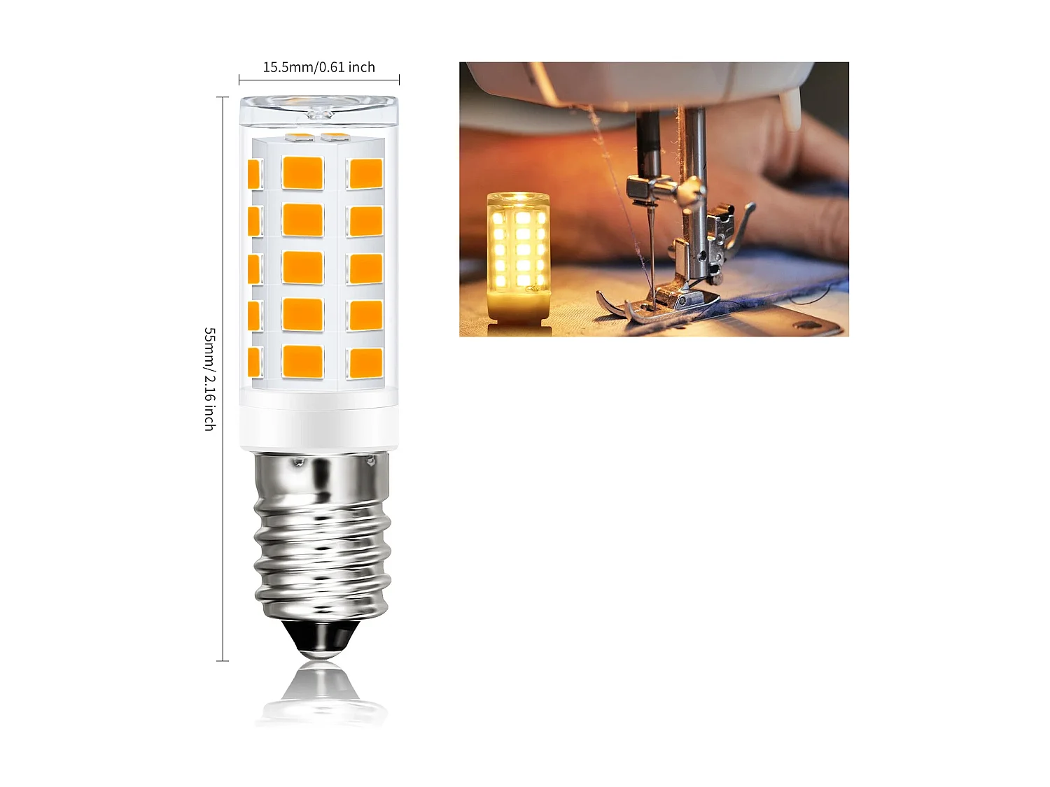 Ampoule LED NETTLIFE E14 vintage, lot de 8 – 2 700 K, verre rétro, 3 W, lampe à économie d'énergie, E14, 8 pièces