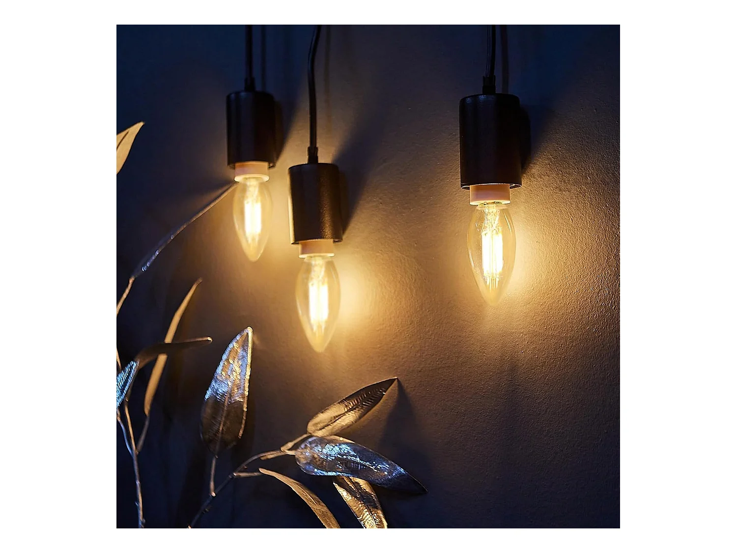 NETTLIFE E14 LED-lamp warm wit 6 stuks 4W vintage filament kaarslamp 2700K