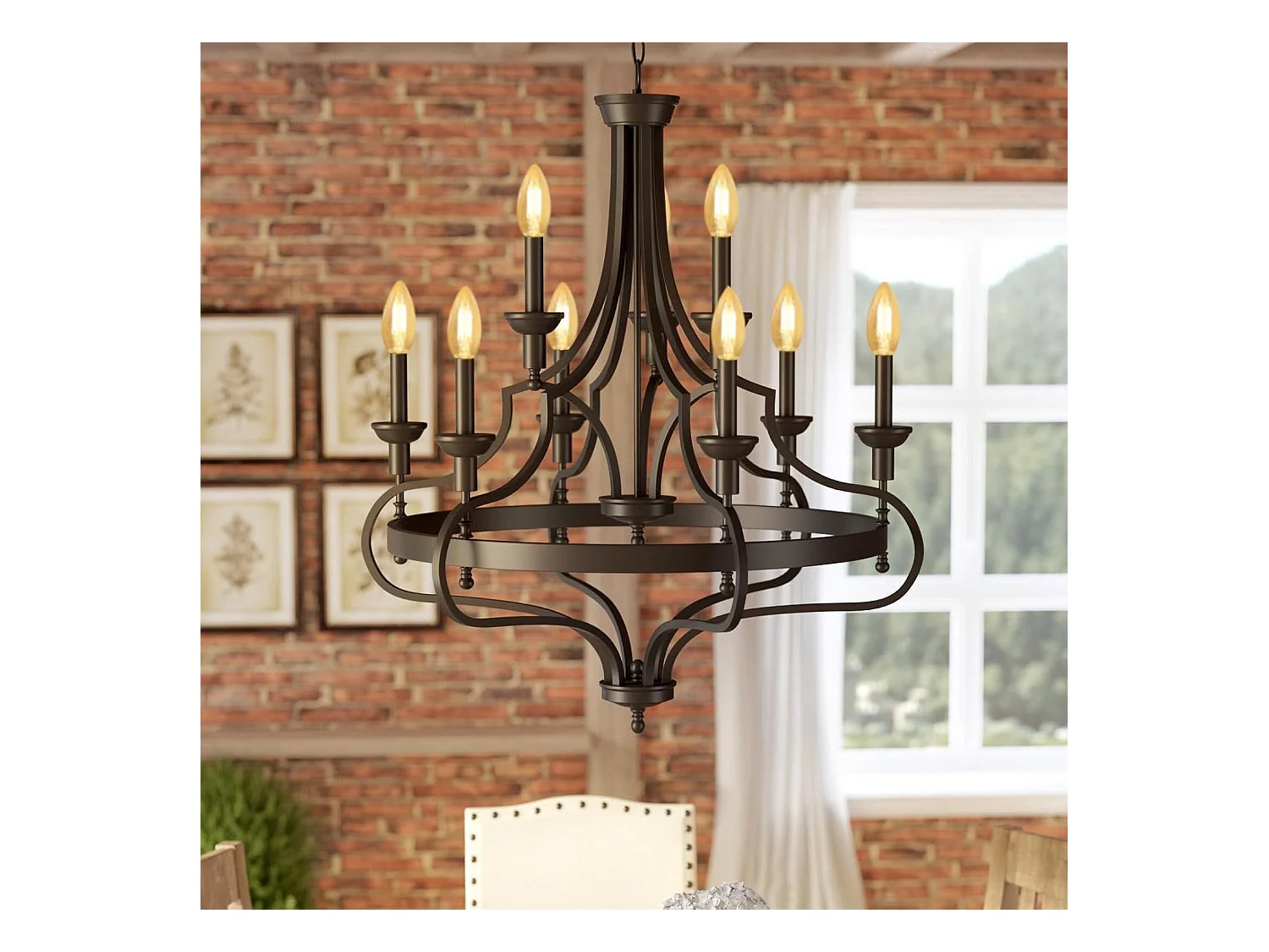 NETTLIFE E14 LED-lamp warm wit 6 stuks 4W vintage filament kaarslamp 2700K