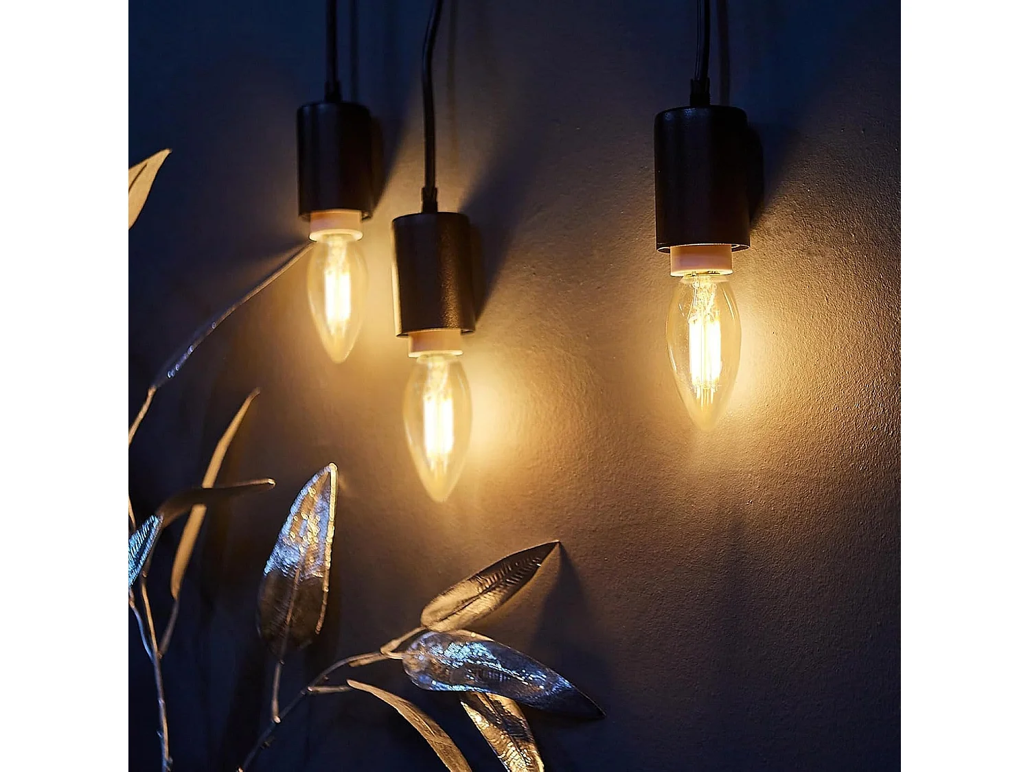 NETTLIFE E14 LED-lamp warm wit 6 stuks 4W vintage filament kaarslamp 2700K