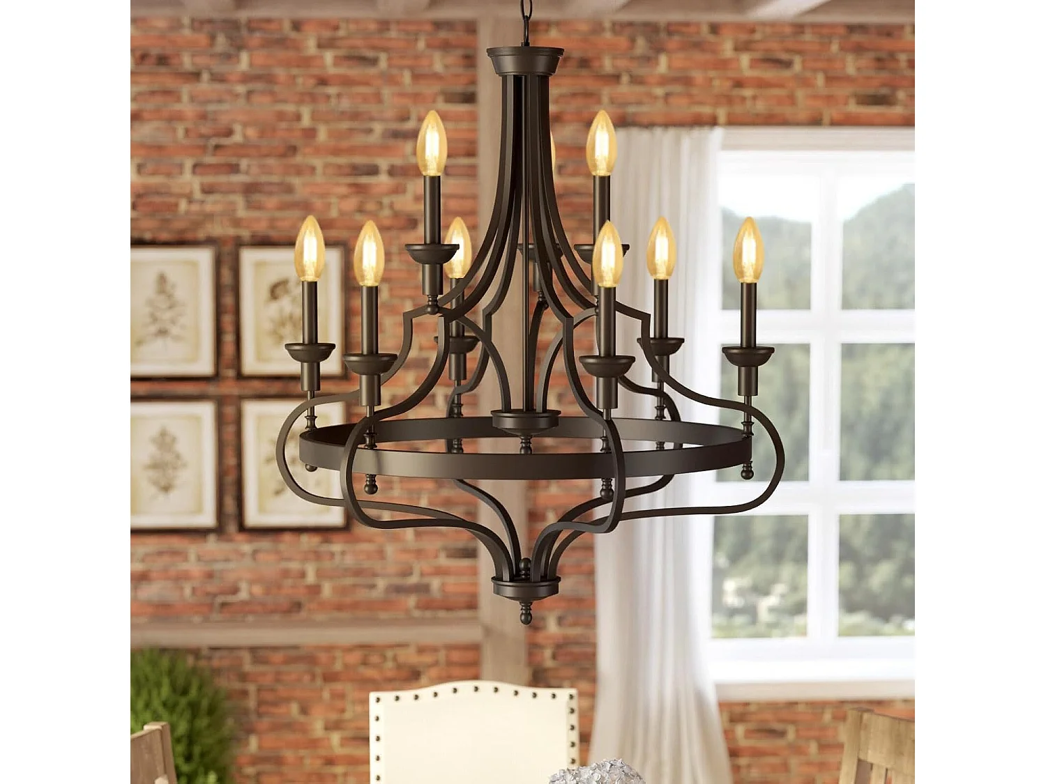 Ampoule LED NETTLIFE E14 blanc chaud 6 pièces 4W lampe bougie filament vintage 2700K