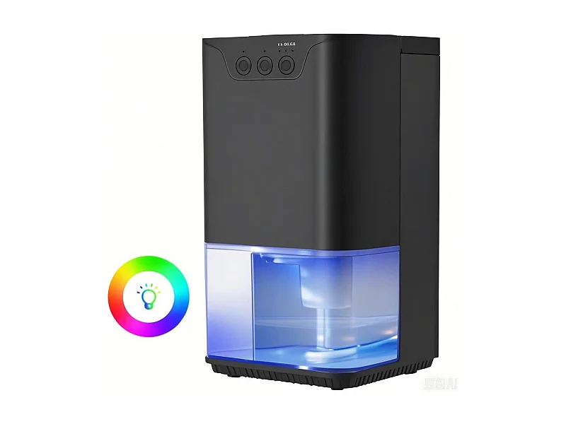 Déshumidificateur NETTLIFE 1400 ml avec minuterie et d'ambiance (noir)