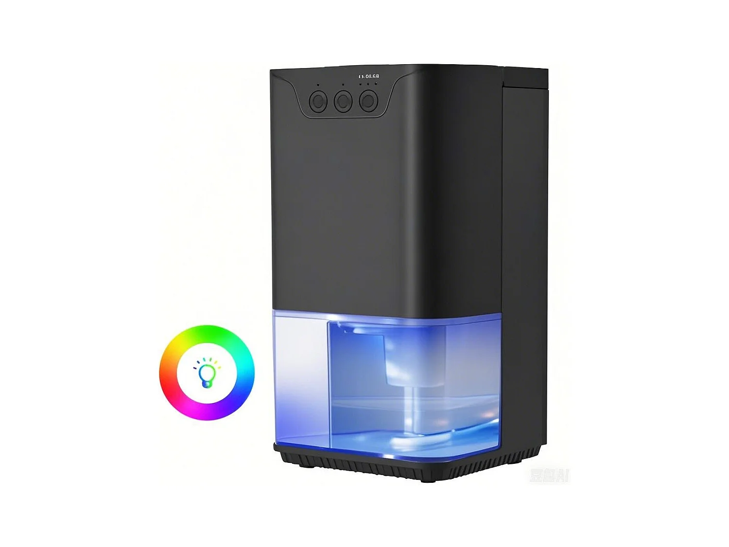 Déshumidificateur NETTLIFE 1400 ml avec minuterie et d'ambiance (noir)