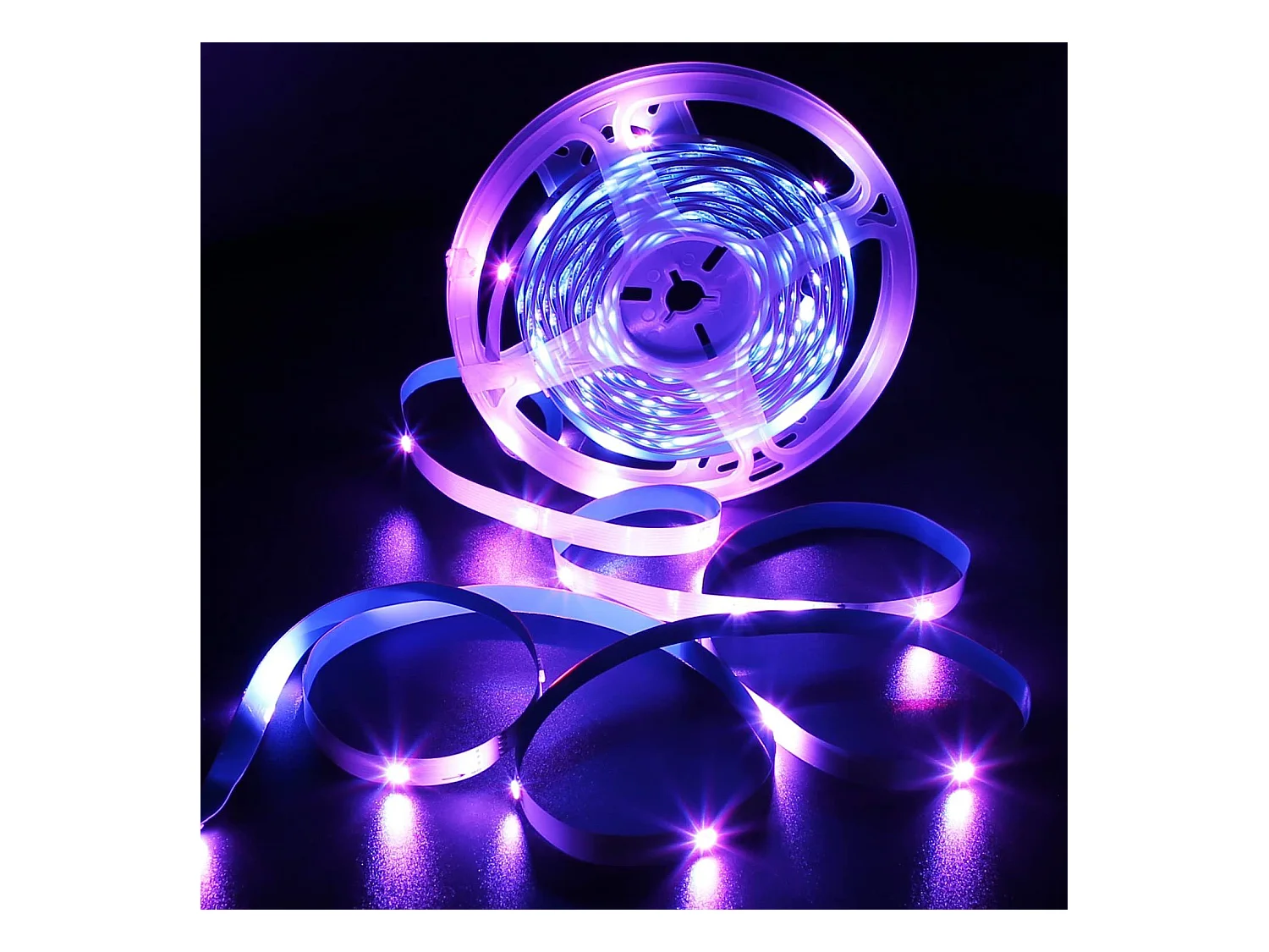 NETTLIFE RGB LED-Streifen Einstellbar mit APP Fernbedienung LED-Streifen