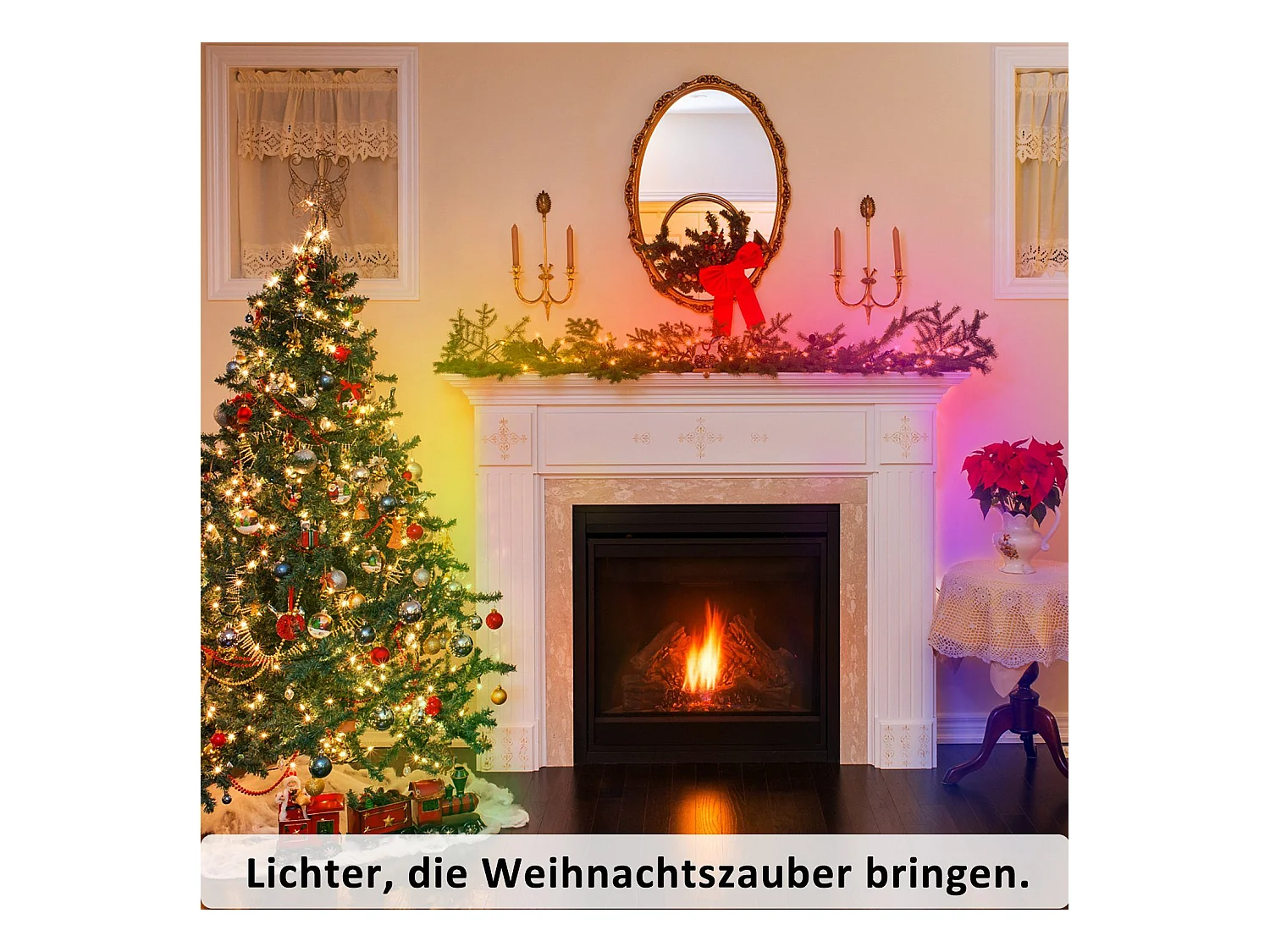 NETTLIFE RGB LED-Streifen Einstellbar mit APP Fernbedienung LED-Streifen