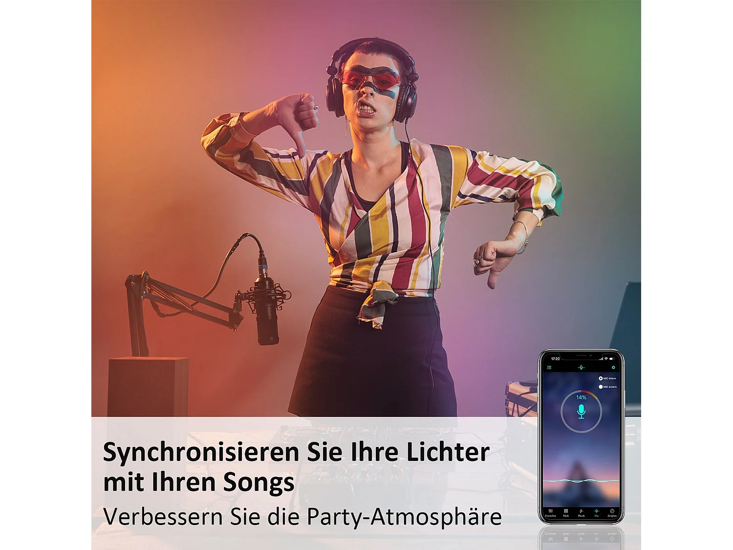 NETTLIFE RGB LED-strip, verstelbaar met APP-afstandsbediening LED-strip