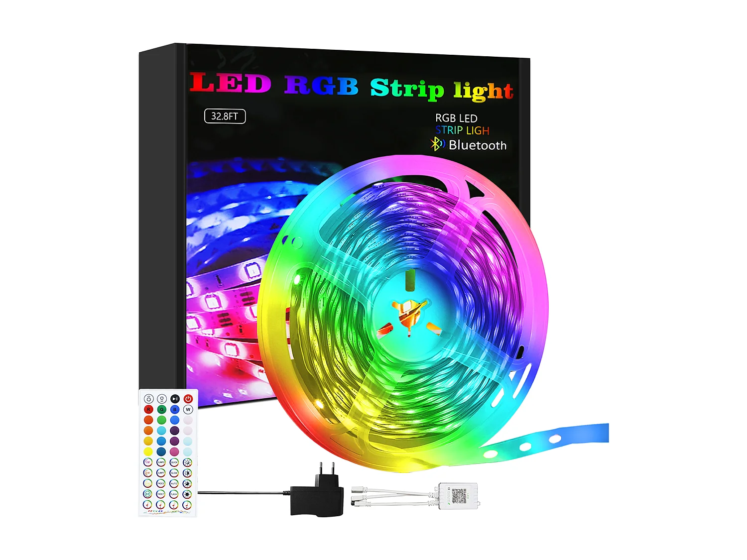 Bande LED NETTLIFE RGB réglable avec application de télécommande Bande LED