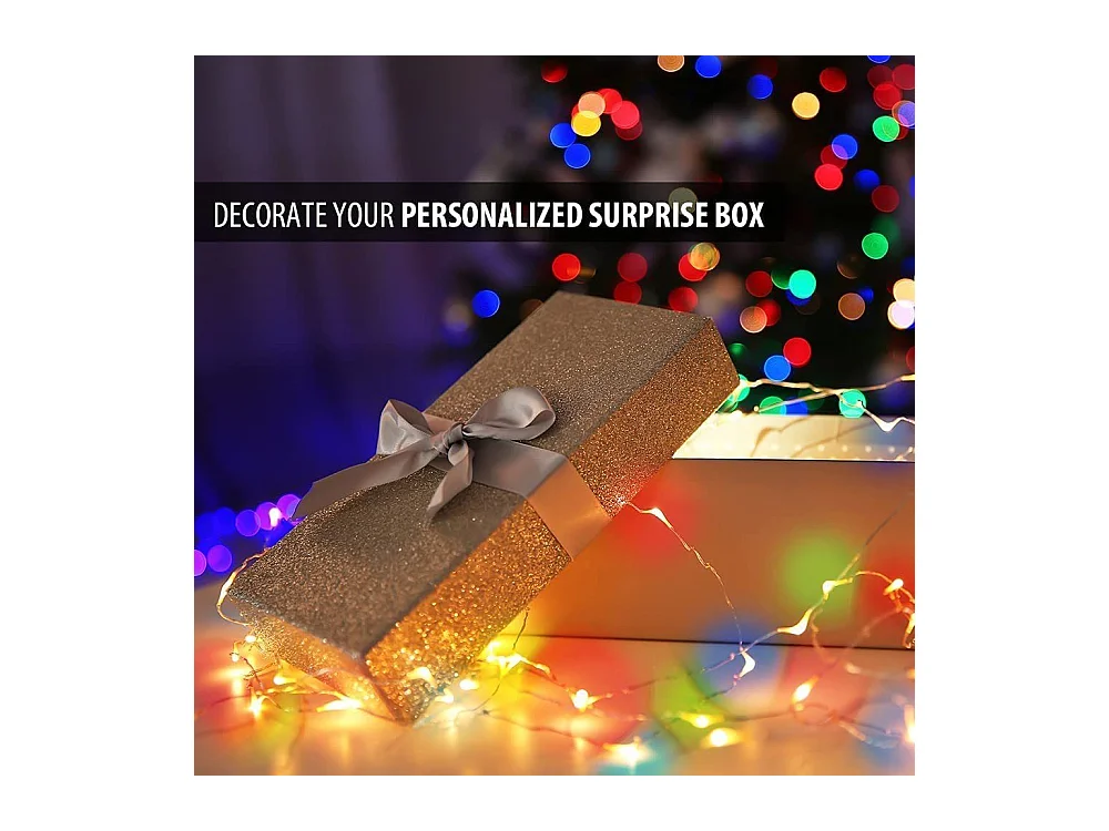 NETTLIFE LED-lichtsnoer 8-pack 2M 20 LED-batterijgevoede lichtsnoeren kerstdecoratie