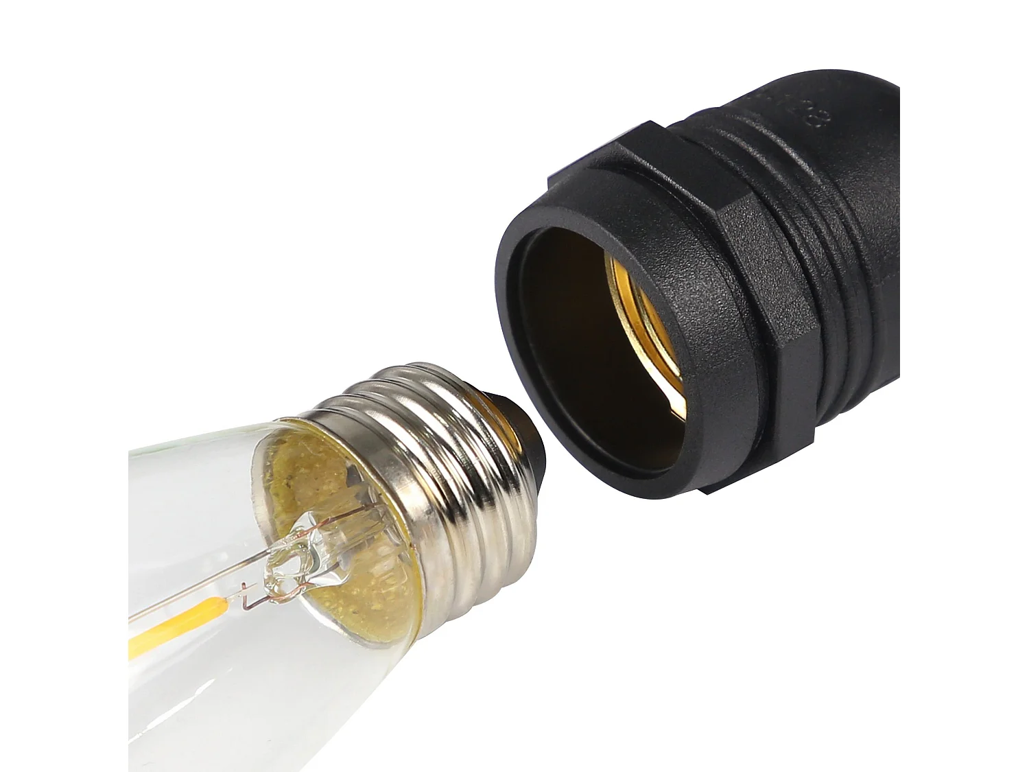 NETTLIFE Guirlande lumineuse LED Intérieur Extérieur Ampoules Guirlande lumineuse 7,6 m/15 m 16-flamme, Décoration de Noël