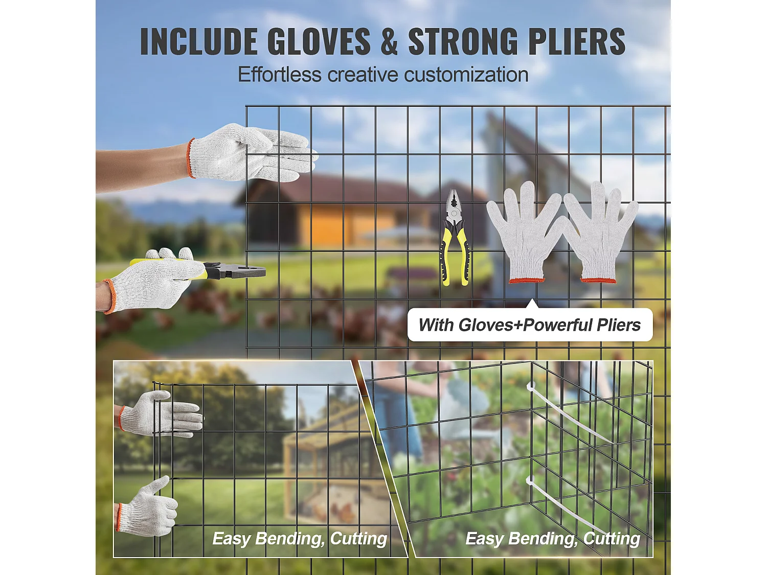 Rol Gegalvaniseerd Metaal Gaas SucceBuy Hardware Cloth, Kippen Gaas Kaliber 16, Metaal Gaas Met Vinyl Coating