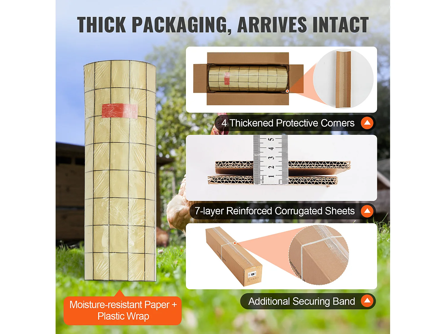 Rouleau de Treillis Métallique Galvanisé SucceBuy Hardware Cloth, Grillage à Poules de Calibre 16, Treillis Métallique Enduit de Vinyle