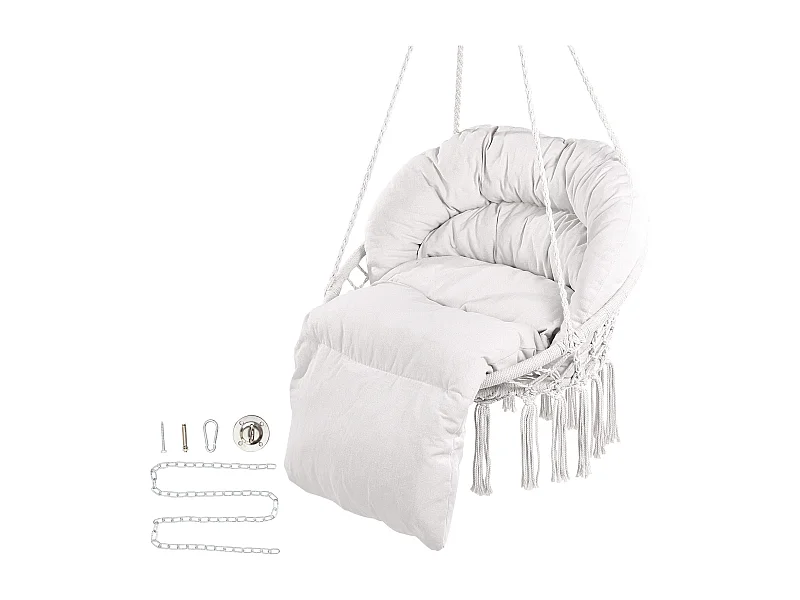 Hängesessel Hängende Hängematte SucceBuy 149.69 kg Beige