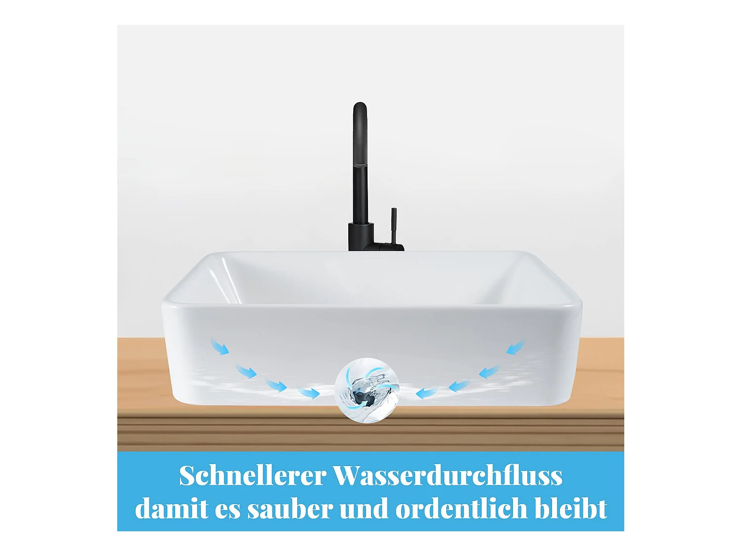 NETTLIFE vasque à poser, Lavabo de salle de bain céramique - vasque à poser carrée blanche 40 x 30cm