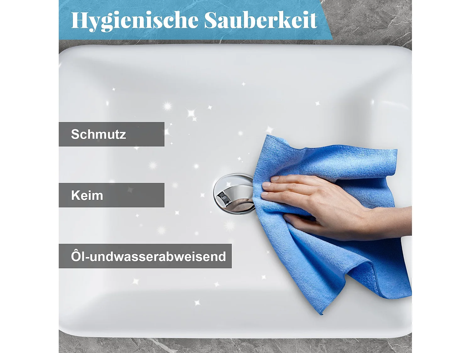 NETTLIFE vasque à poser, Lavabo de salle de bain céramique - vasque à poser carrée blanche 40 x 30cm