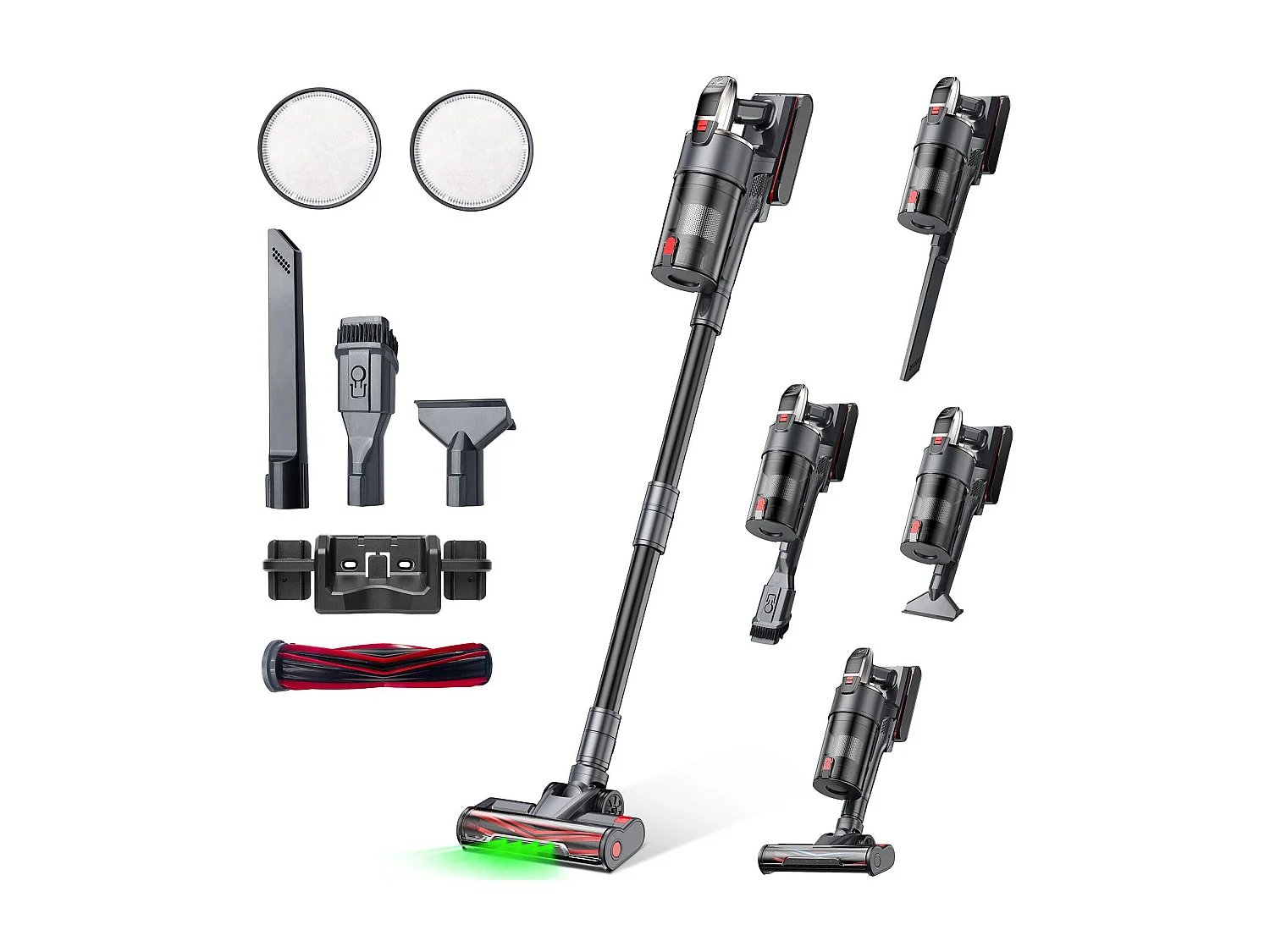 Nettlife Aspirateur à main sans fil A11 48Kpa forte puissance d'aspiration 60 minutes d'autonomie pour parquet