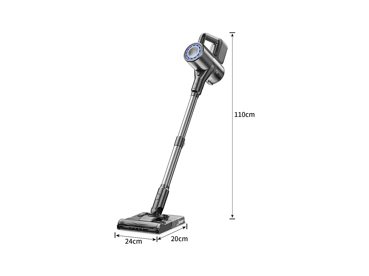 NETTLIFE Aspirateur à main sans fil 500W/40000Pa avec fonction de balayage 40min d'autonomie