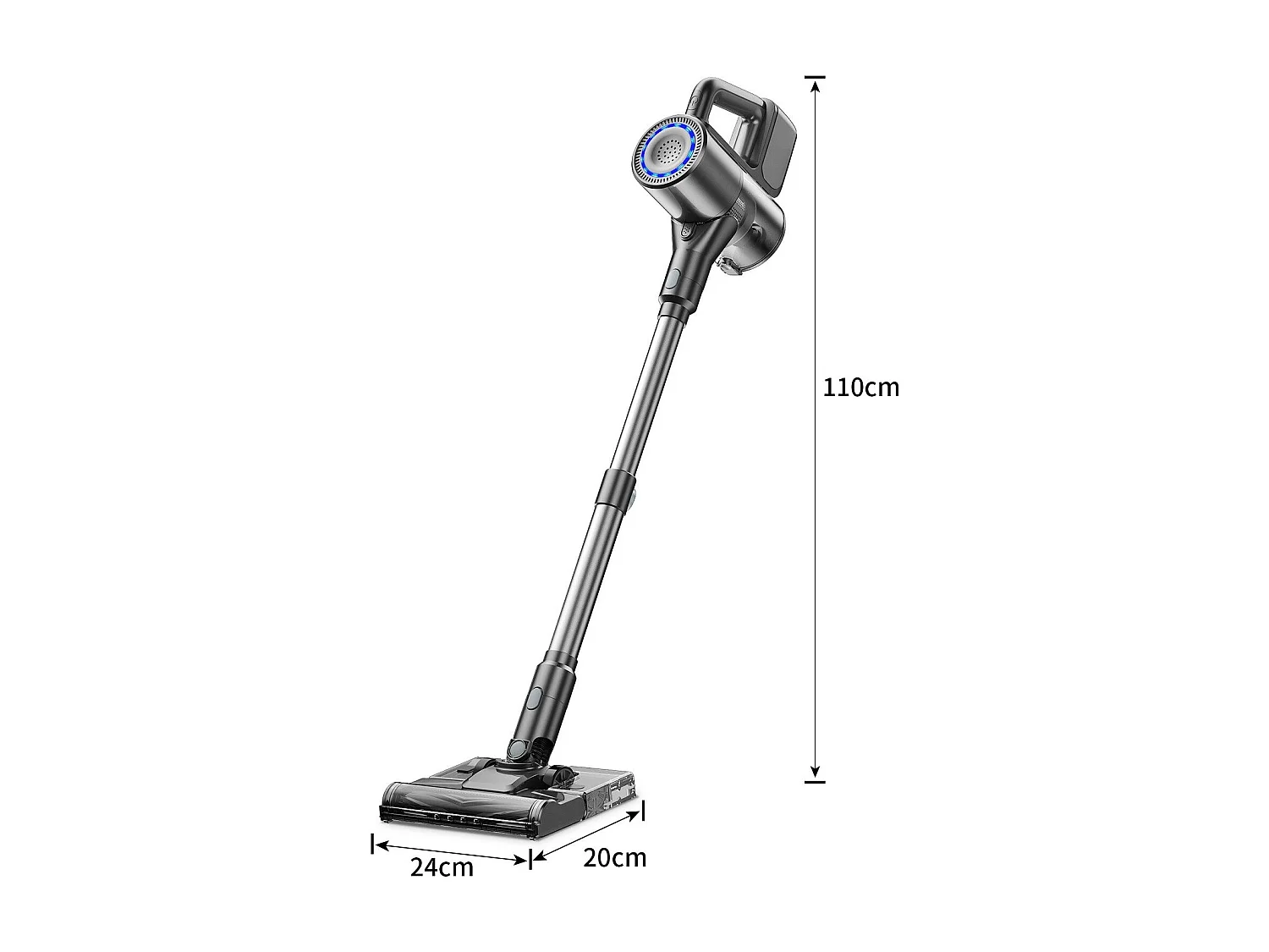 NETTLIFE 500W/40000Pa draadloze handstofzuiger met veegfunctie, 40 min. gebruiksduur