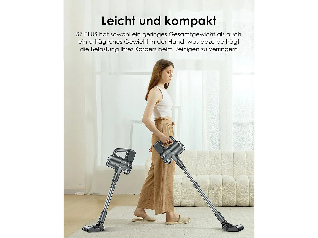 NETTLIFE 500W/40000Pa draadloze handstofzuiger met veegfunctie, 40 min. gebruiksduur