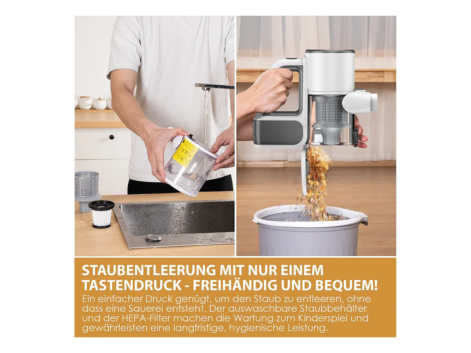 Aspiradora inalámbrica NETTLIFE de 30 kPa con autonomía de hasta 30 minutos. Aspiradora vertical para pisos duros, alfombras y pelo de mascotas.