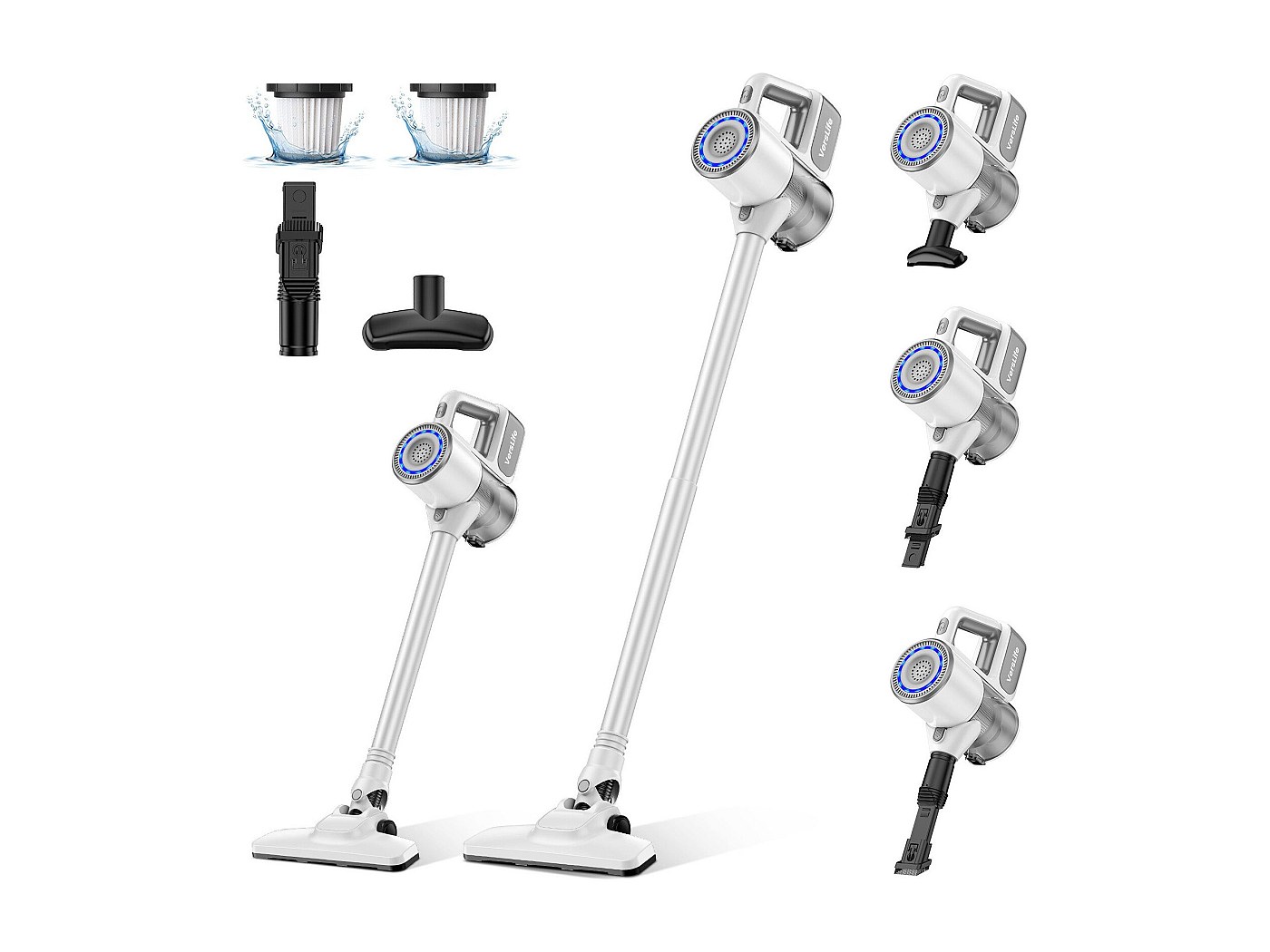 NETTLIFE Aspirateur sans fil aspirateur 30KPa sans fil jusqu'à 30