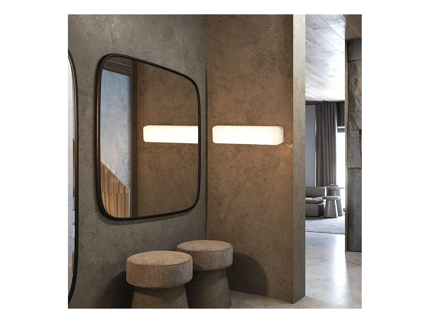 Plafonnier LED NETTLIFE dimmable avec télécommande lustre en fer moderne