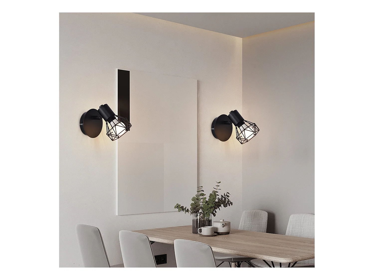 Spots De Plafond Spot De Plafond Noir Plafonnier Rétro E14 Orientable 1 Ampoule 350° 40w