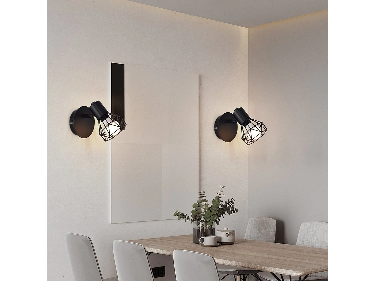 Spots De Plafond Spot De Plafond Noir Plafonnier Rétro E14 Orientable 1 Ampoule 350° 40w