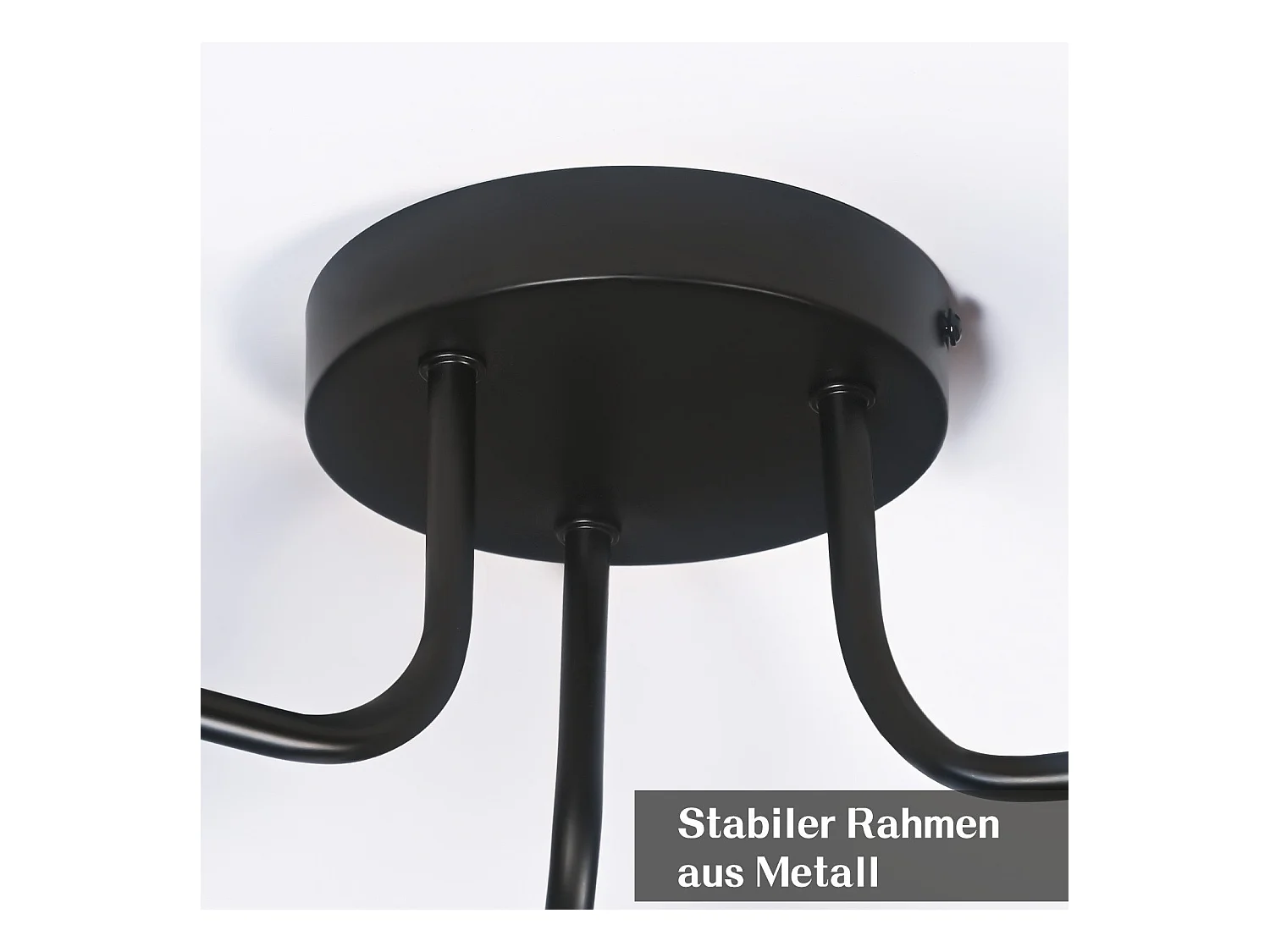 Plafonnier NETTLIFE en verre noir : lampe de cuisine vintage, lampe de couloir industrielle à 3 lampes E27