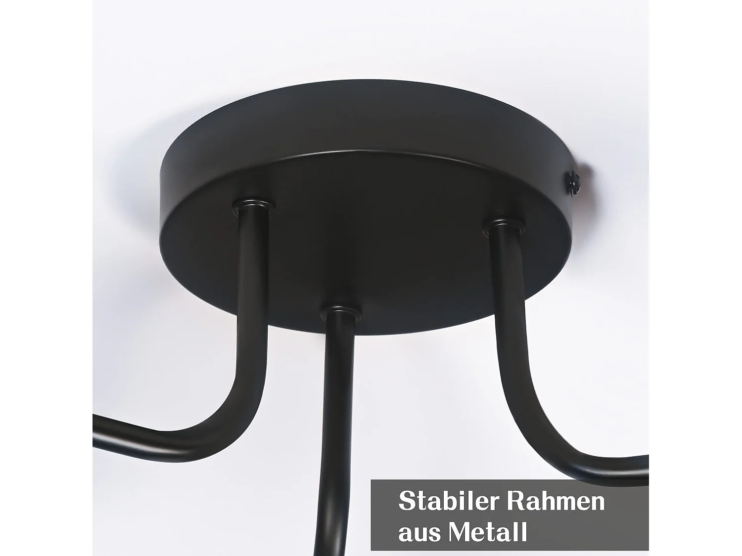 Plafonnier NETTLIFE en verre noir : lampe de cuisine vintage, lampe de couloir industrielle à 3 lampes E27