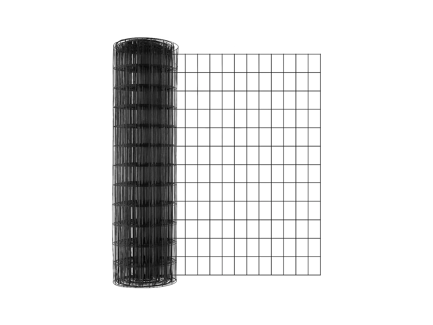 Rouleau de Treillis Métallique Galvanisé SucceBuy Hardware Cloth, Grillage à Poules de Calibre 16, Treillis Métallique Enduit de Vinyle