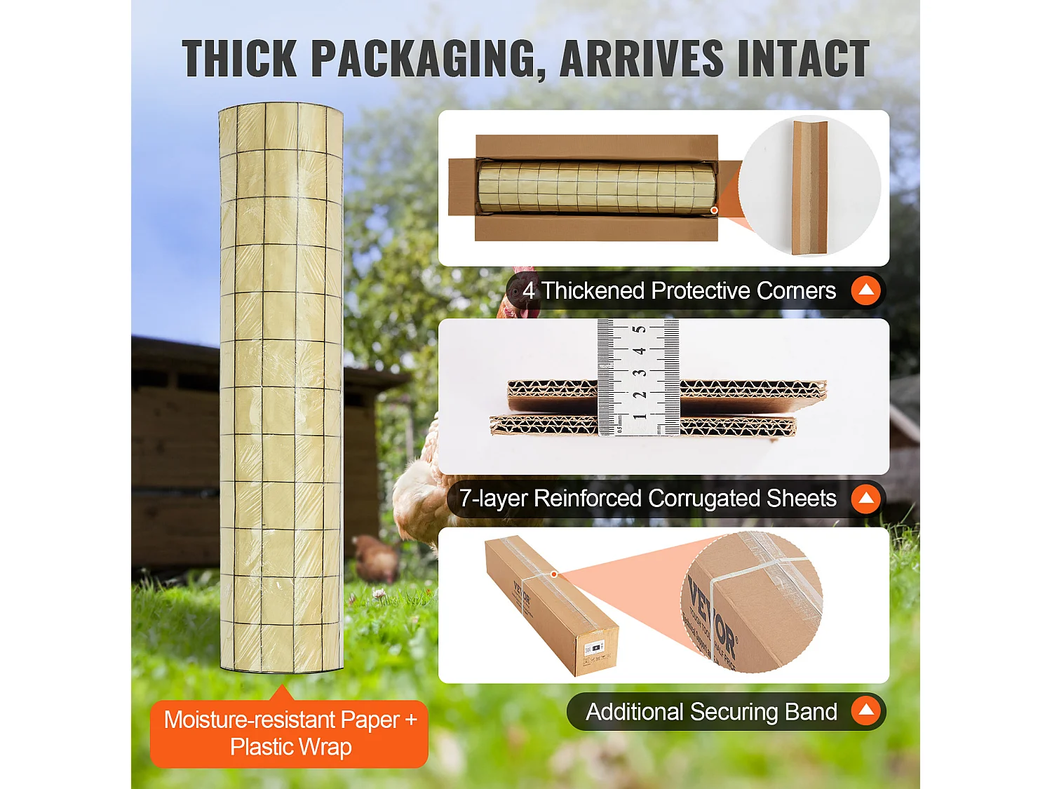 Rouleau de Treillis Métallique Galvanisé SucceBuy Hardware Cloth, Grillage à Poules de Calibre 16, Treillis Métallique Enduit de Vinyle