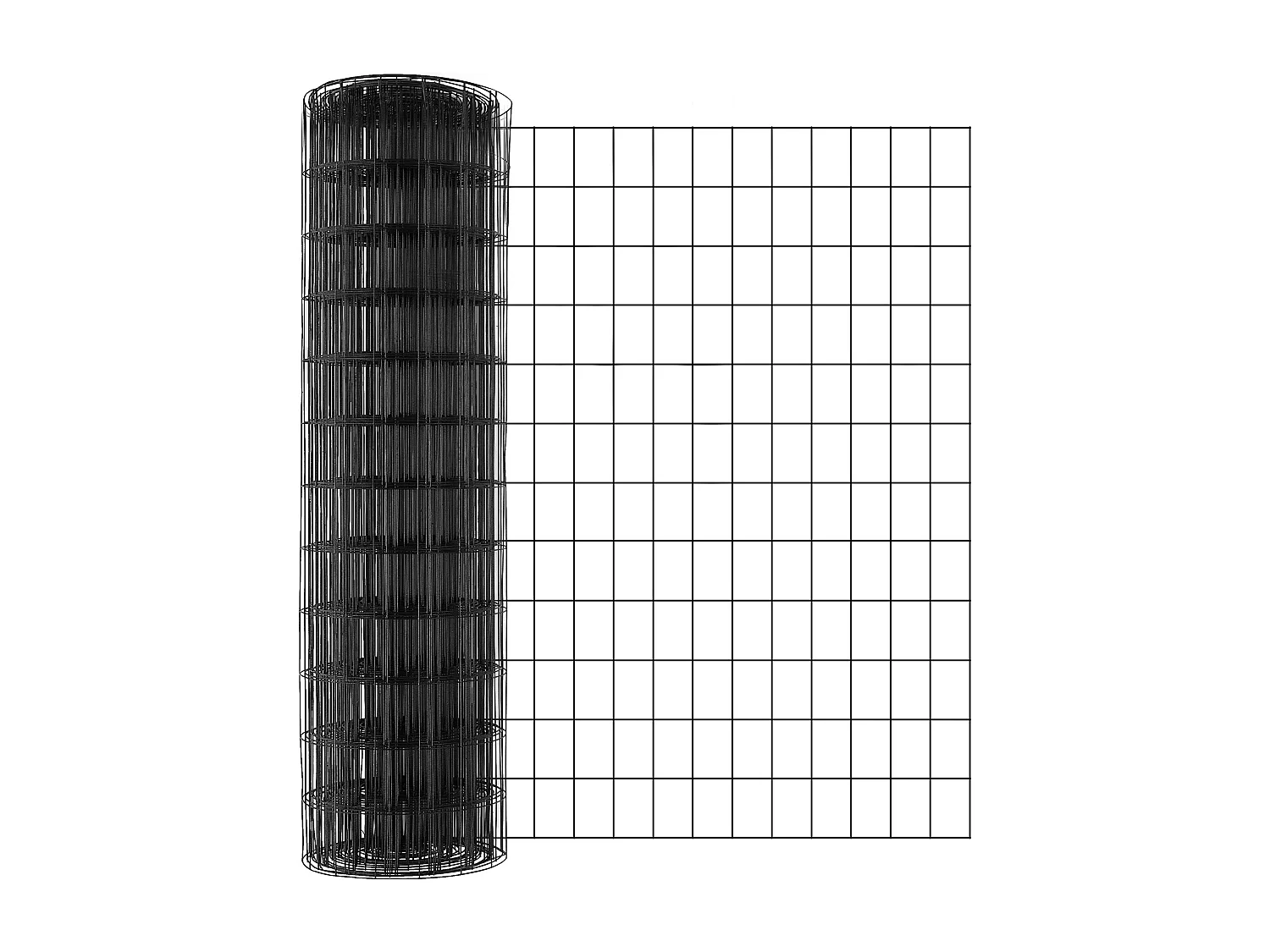 Rouleau de Treillis Métallique Galvanisé SucceBuy Hardware Cloth, Grillage à Poules de Calibre 16, Treillis Métallique Enduit de Vinyle