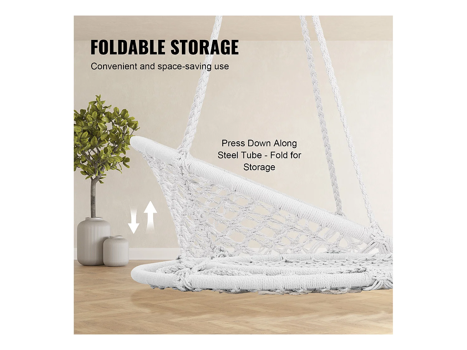 Fauteuil Suspendu Chaise Hamac Suspendue SucceBuy 149.69kg