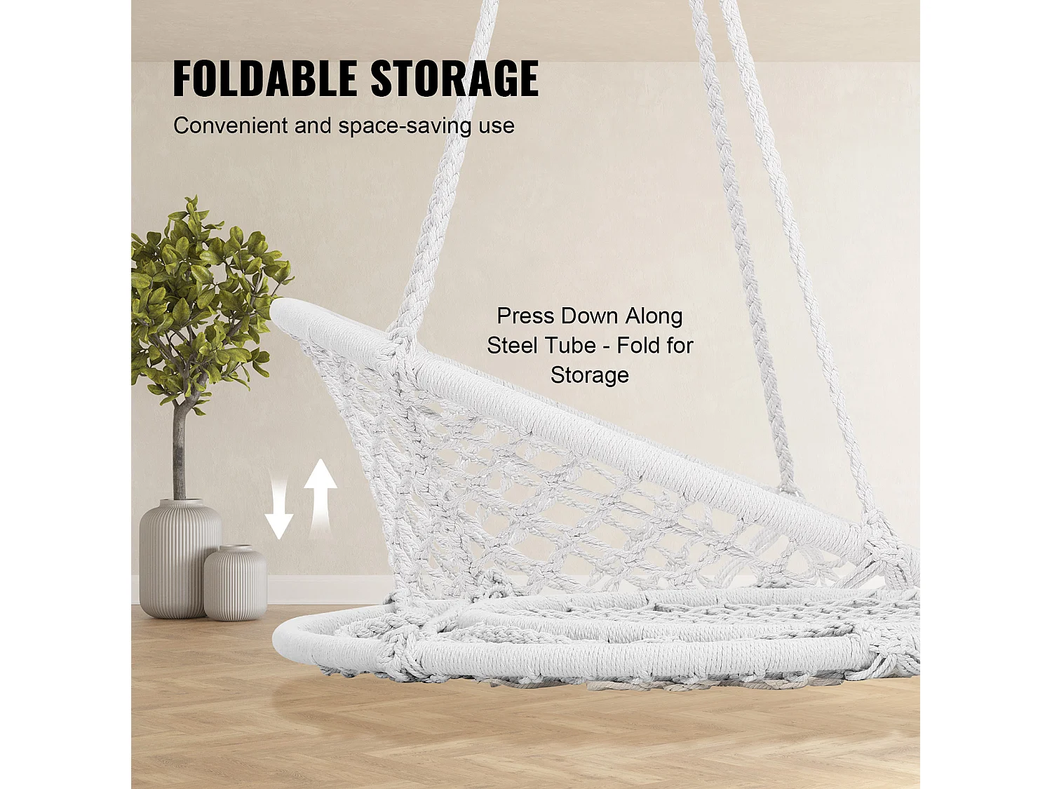 Fauteuil Suspendu Chaise Hamac Suspendue SucceBuy 149.69kg