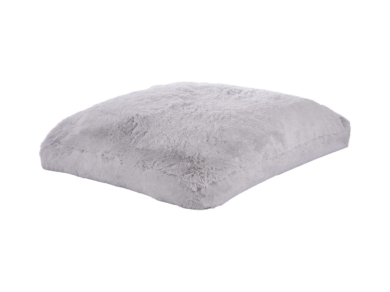 Pouf Fauteuil, SucceBuy Pouf-Lit Géant avec Housse Lavable pour Adultes, Peluche Moelleuse, Rembourrage en Mousse et Poche Latérale, Gris