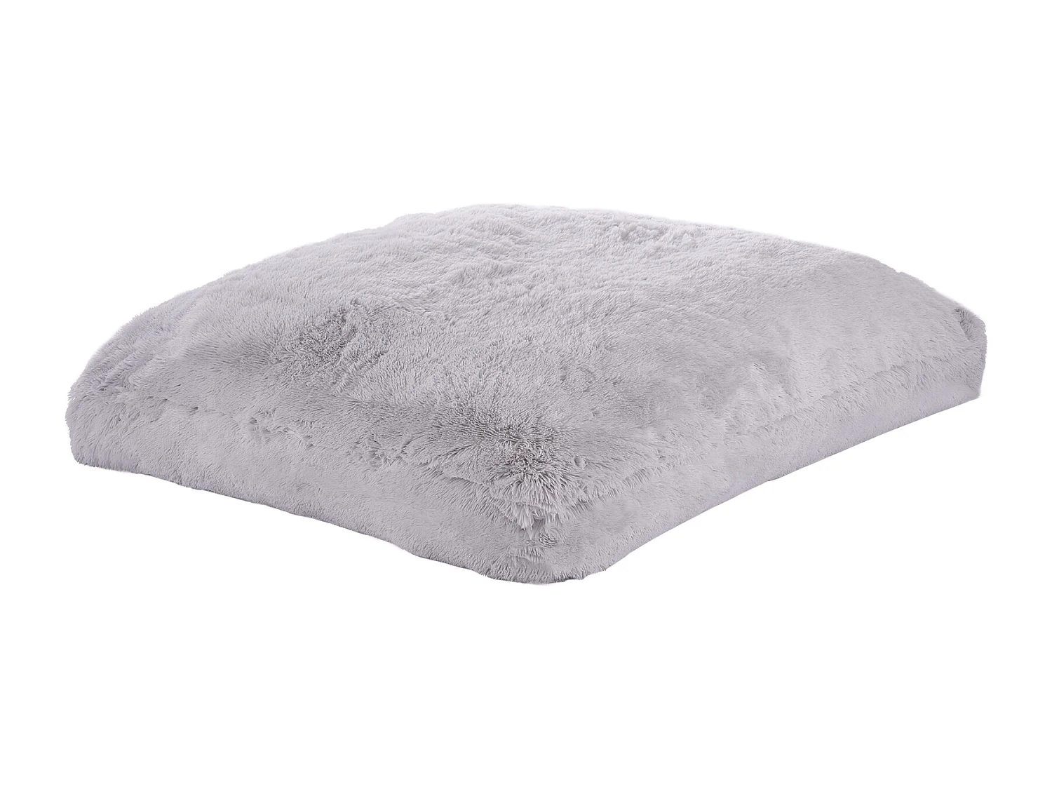 Pufe Poltrona, SucceBuy Pufe Cama Gigante com Capa Lavável para Adultos, Peluche Macio, Preenchimento em Espuma e Bolso Lateral, Cinza