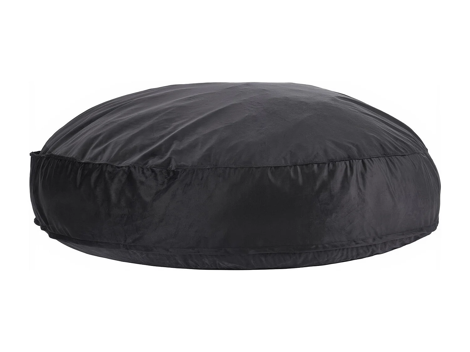 Pouf Fauteuil, SucceBuy Pouf Rond pour Adulte avec Housse Amovible et Lavable Géant Noir