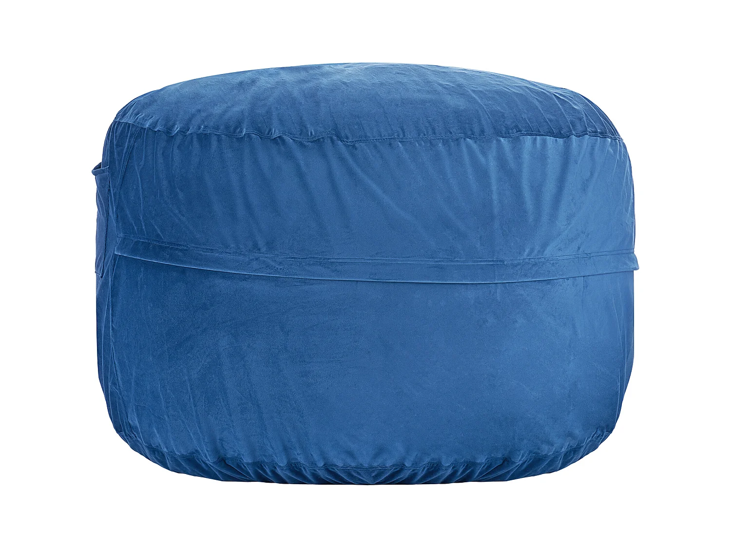 Poltrona Tipo Pufe, SucceBuy Pufe Redondo, Capa Amovível e Lavável para Adulto, Azul