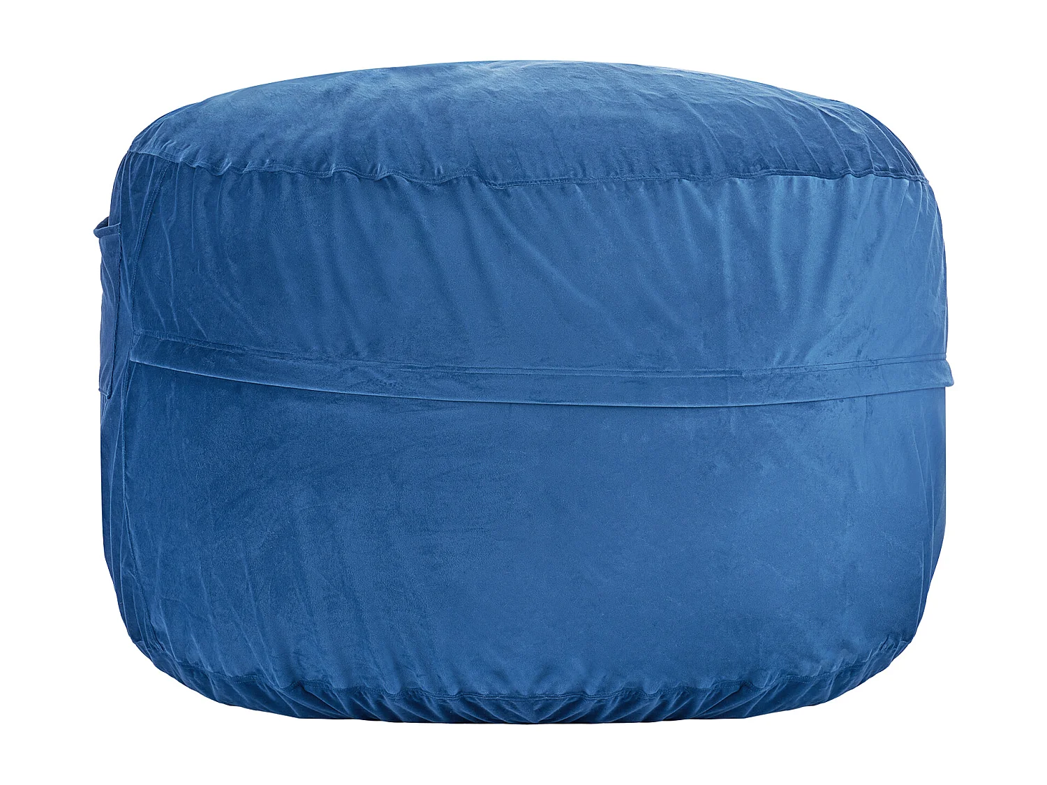 Pouf Fauteuil, SucceBuy Pouf Rond, Housse Amovible et Lavable pour Adultes, Bleu