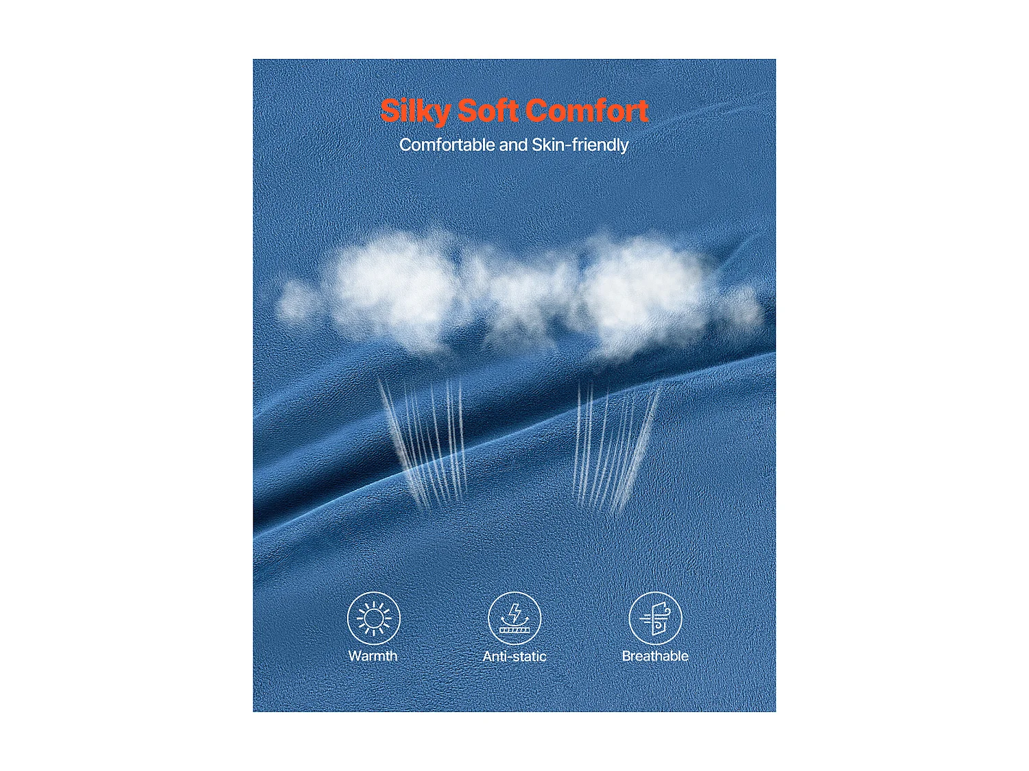 Pouf Fauteuil, SucceBuy Pouf Rond, Housse Amovible et Lavable pour Adultes, Bleu