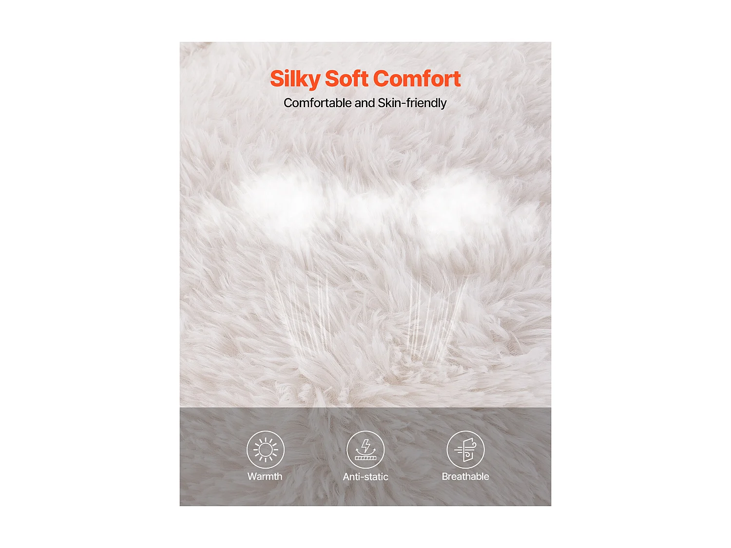 Poltrona Tipo Saco de Feijão, SucceBuy Sofá Tipo Saco de Feijão com Braços para Adulto em Peluche Bege