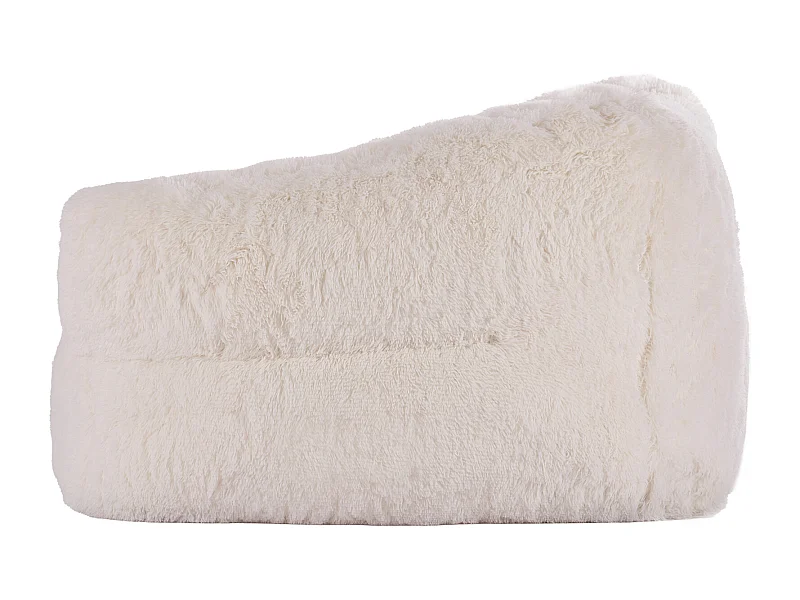 Poltrona Tipo Saco de Feijão, SucceBuy Sofá Tipo Saco de Feijão com Braços para Adulto em Peluche Bege