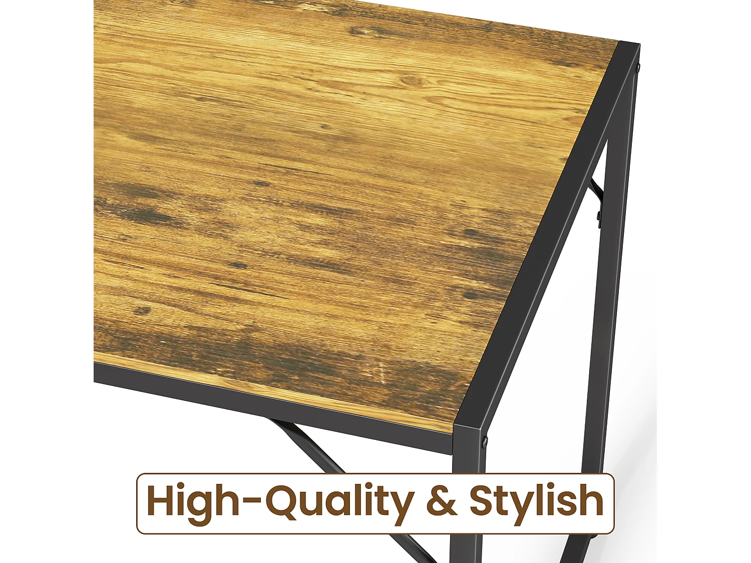 Bealife Ensemble Table de Cuisine Cadre Métal avec 2 Bancs - Retro