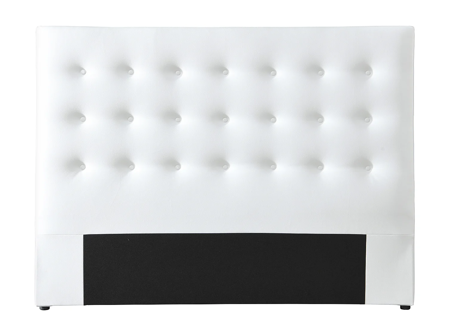 Tête de lit capitonnée 180 cm - Simili - Blanc - FRANCESCO