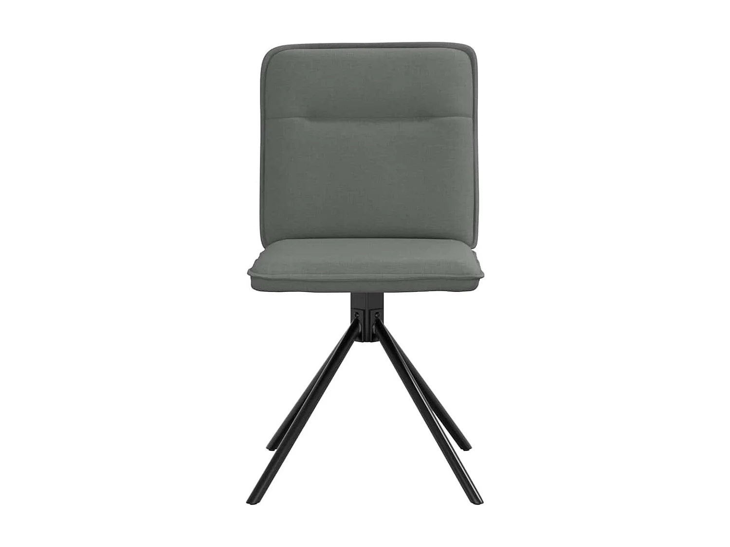 Chaises à manger lot de 2 gris foncé tissu