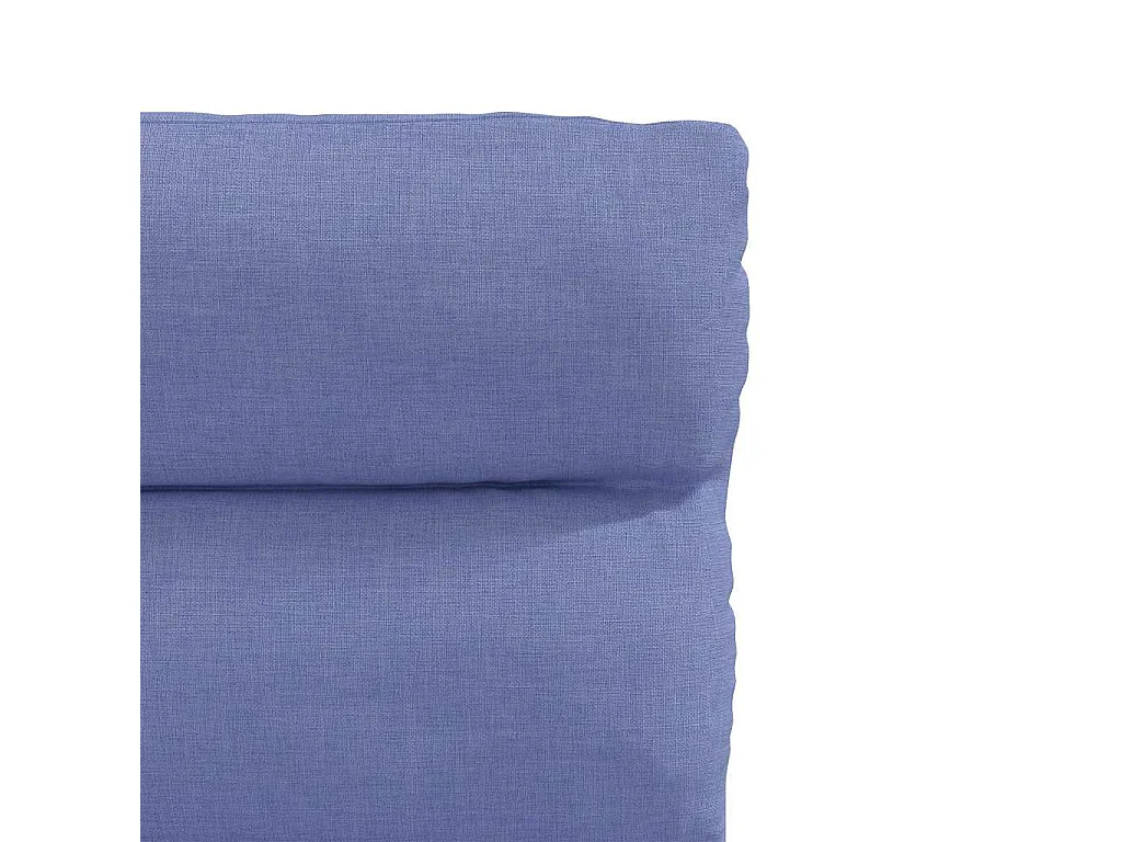 Chaises à manger lot de 2 bleu jean tissu