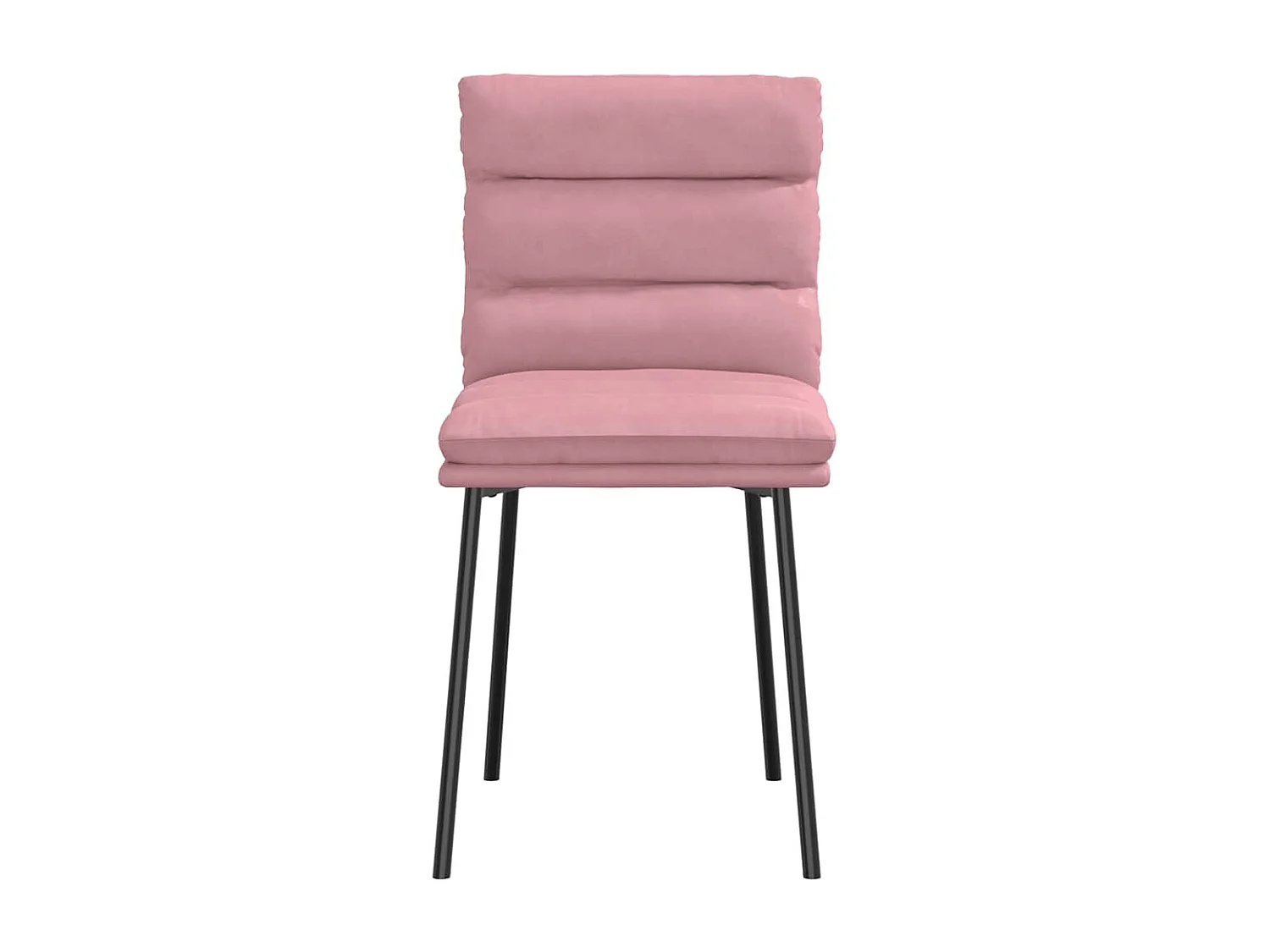 Cadeiras de jantar 2 pcs veludo rosa