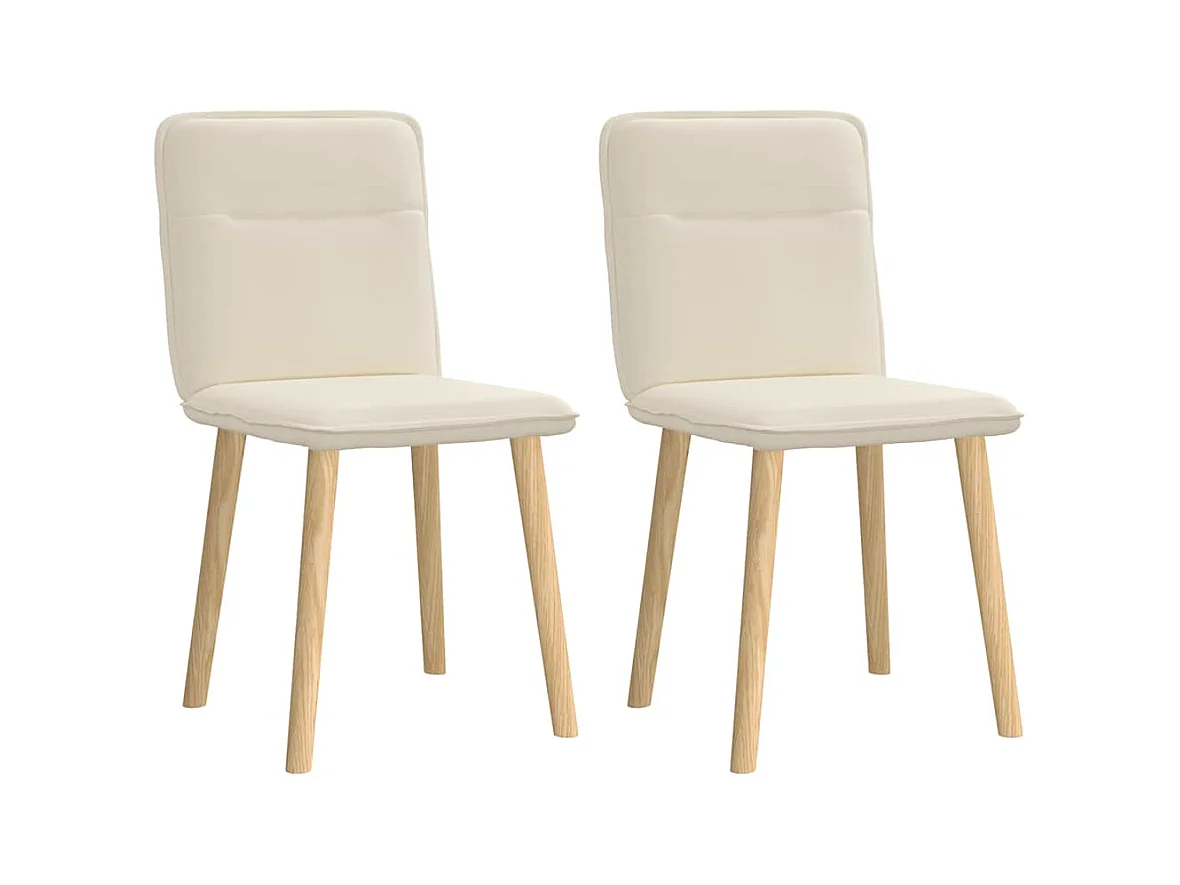 Chaises à manger lot de 2 Lin