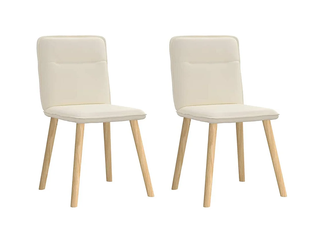 Chaises à manger lot de 2 Lin