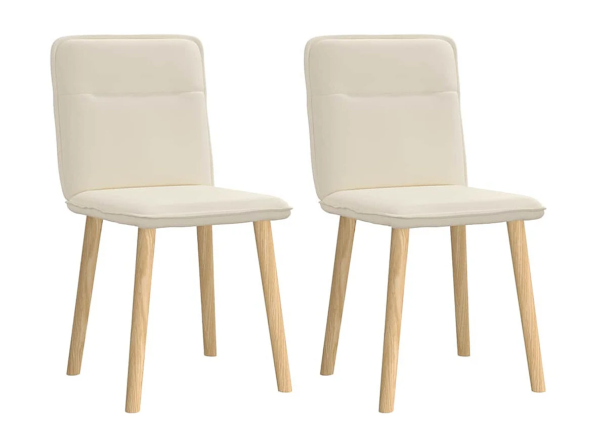 Chaises à manger lot de 2 Lin